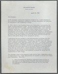 President John F. Kennedy to Senator James O. Eastland, 10 April 1962