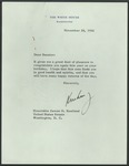 President John F. Kennedy to Senator James O. Eastland, 28 November 1962