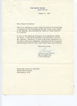 Lawrence F. O'Brien to Senator James O. Eastland, 17 August 1961