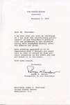 Bryce N. Harlow to Senator James O. Eastland, 5 November 1969 by Bryce Nathaniel Harlow