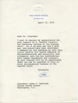 President Richard M. Nixon to Senator James O. Eastland, 11 April 1970 by Richard M. Nixon