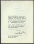 President Richard M. Nixon to Senator James O. Eastland, 7 October 1970 by Richard M. Nixon