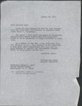 William Mac Rouse to Robert C. Byrd, 20 August 1971 by William Mac Mac Rouse