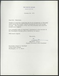 Eugene S. Cowen to Senator James O. Eastland, 29 October 1971
