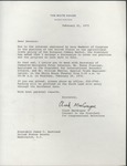 Clark MacGregor to Senator James O. Eastland, 21 February 1972 by Clark MacGregor
