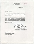 Peter M. Flanigan to Senator James O. Eastland, 5 March 1973 by Peter M. Flanigan