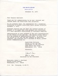John A. Love to Senator James O. Eastland, 15 November 1973