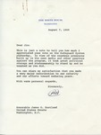 President Richard M. Nixon to Senator James O. Eastland, 7 August 1969