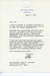 President Richard M. Nixon to Senator James O. Eastland, 8 March 1974