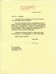 Senator James O. Eastland to President Richard Nixon, 30 April 1974