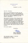 Tom C. Korologos to Senator James O. Eastland, 11 December 1974 by Tom Chris Korologos
