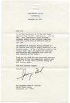 President Gerald R. Ford to Senator James O. Eastland, 19 December 1975