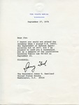 President Gerald R. Ford to Senator James O. Eastland, 27 September 1976 by Gerald R. Ford