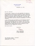Tom C. Korologos to Senator James O. Eastland, 21 September 1974