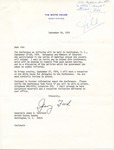 President Gerald R. Ford to Senator James O. Eastland, 24 September 1974 by Gerald R. Ford