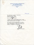 Robert S. Strauss to Senator James O. Eastland, 25 September 1978