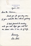 Dan Tate to Senator James O. Eastland, 1 April 1977