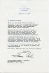 President Jimmy Carter to Senator James O. Eastland, 10 October 1977