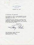President Jimmy Carter to Senator James O. Eastland, 25 October 1977 by Jimmy Carter