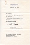 Frank Moore to Senator James O. Eastland, 17 February 1977