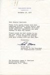 Frank Moore to Senator James O. Eastland, 16 December 1977
