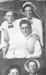 Copy of early photograph of three unidentified men. by Author Unknown