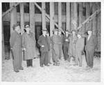 Eastland with Members of the Senate Military Affairs Committee in Cherbourg, France viewing a former buzz bomb launching site. by Acme Newspictures (New York, N.Y.)