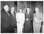 Eastland and others on the occasion of his appearance of a Civil Rights program on CBS by Reni Newsphoto Service