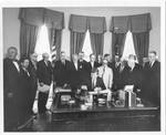 Eastland and others in the Oval Office with John F. Kennedy. by United States. White House Photographic Office