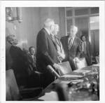 Series of photographs of Eastland at the confirmation hearing of Richard Kleindienst for Attorney General. by Author Unknown