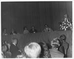 Eastland speaking at a banquet honoring Paul Johnson; Ross Barnett seated in crowd by Author Unknown