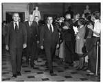 Eastland and other entering House Chambers for swearing-in of Gerald Ford as Vice President, image 3 by Author Unknown