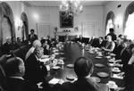 Series of photographs of Bipartisan Leadership meeting with President Gerald Ford, image 1 by United States. White House Photographic Office