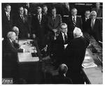 Series of photographs of swearing-in ceremony of Nelson Rockefeller as Vice President, image 10 by Author Unknown