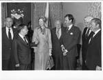 Eastland, Tip O'Neill, and others with Queen Margrethe of Denmark by Dev O'Neill