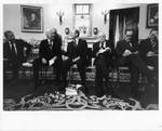 Eastland seated with President Gerald Ford, Tip O'Neill, and others by United States. White House Photographic Office