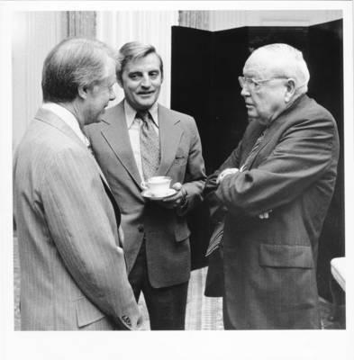 President Jimmy Carter Rosalynn And Walter Mondale 8 x 10 Silver Halide Photo 
