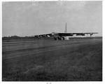 B-52F airplane landing at Columbus Air Force Base by Author Unknown