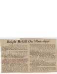 Ralph McGill on Mississippi by Ralph McGill