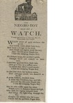 The Negro Boy Sold for a Watch by Author Unknown