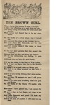 The Brown Girl by Author Unknown