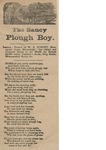 The Saucy Plough Boy by Author Unknown