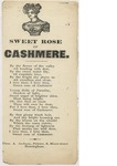 Sweet Rose of Cashmere by Author Unknown