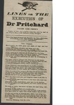 Lines on the Execution of Dr. Pritchard by Author Unknown