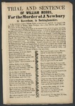 Trial and Sentence of William Mobbs, For the Murder of J. Newbury At Haversham, in Buckinghamshire