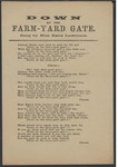 Down at the Farm-Yard gate by Author Unknown