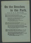 On the Benches in the Park by Author Unknown