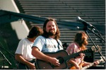 Veterans Memorial Stadium: on stage, electric guitar, acoustic guitar, bass by Kudzu Kings (Musical Group)