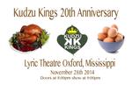 Kudzu Kings 20th anniversary, Lyric Theatre Oxford, Mississippi, November 28, 2014 by Kudzu Kings (musical group)