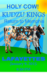 Holy Cow! Kudzu Kings return to Memphis, Lafayettes, January 9, 2015, 9:30 PM by Kudzu Kings (musical group)